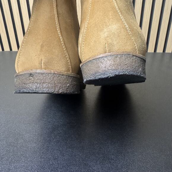COACH SUEDE CHELSEA BOOTS IN PEANUT SIZE 44.5 - excellent used condition - Picture 8 of 9